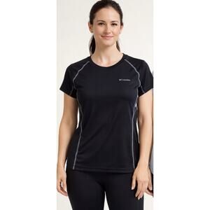 Columbia Omni Freeze Shirt Womens XS Black Athletic Cooling Running